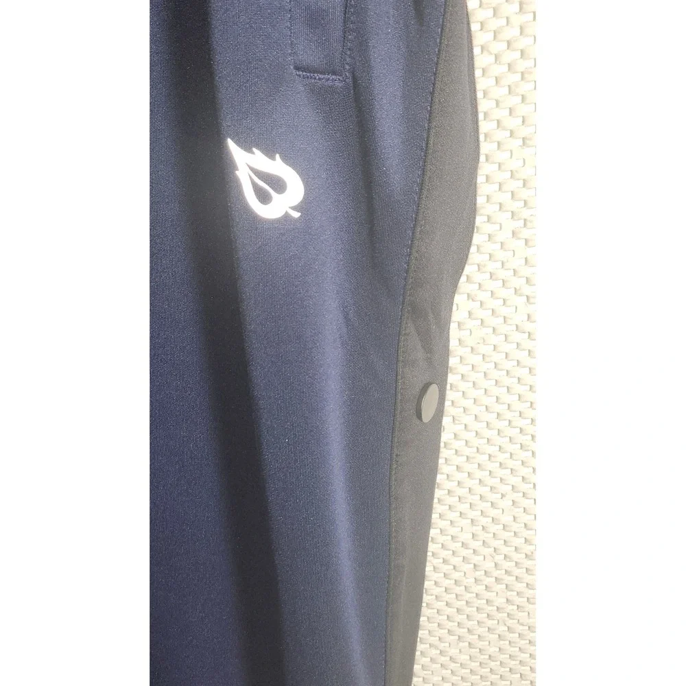 Baleaf Navy Blue Track Pants Snap‎ Button Side Athletic Joggers XXL